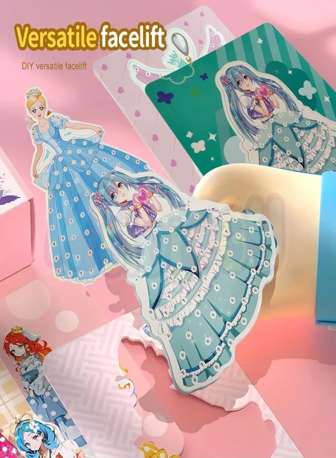 Kidology Princess DIY Mosaic Art & Painting Kit for Girls - Fun Poke Art Dress Decoration Activity with Colorful Textured Pieces, Creative Hand-Painted Craft Toy for Girls, Perfect for Birthday Gifts - Image 4